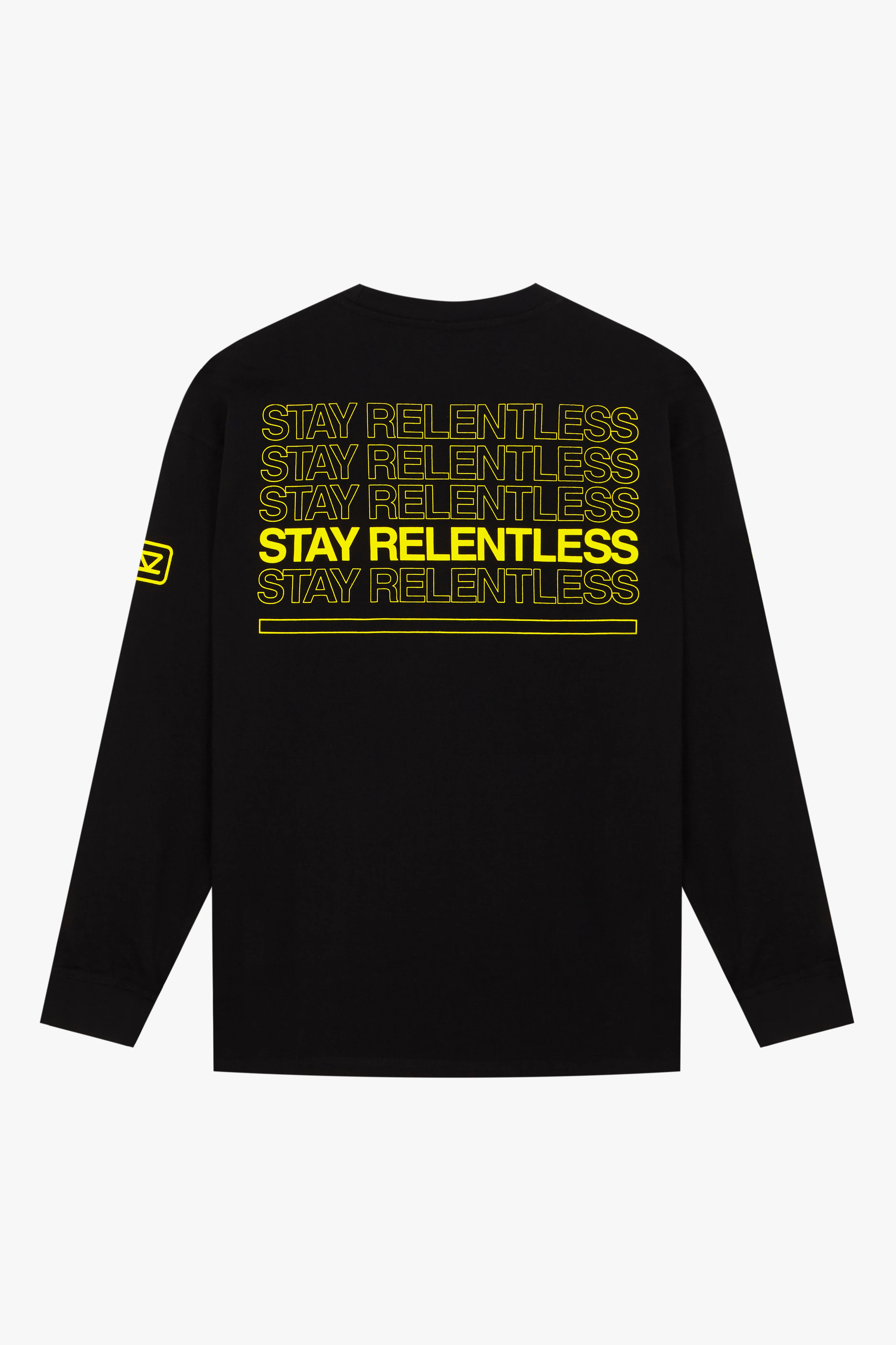 CAMISETA MANGA LARGA STAY RELENTLESS - NEGRO - Image 3
