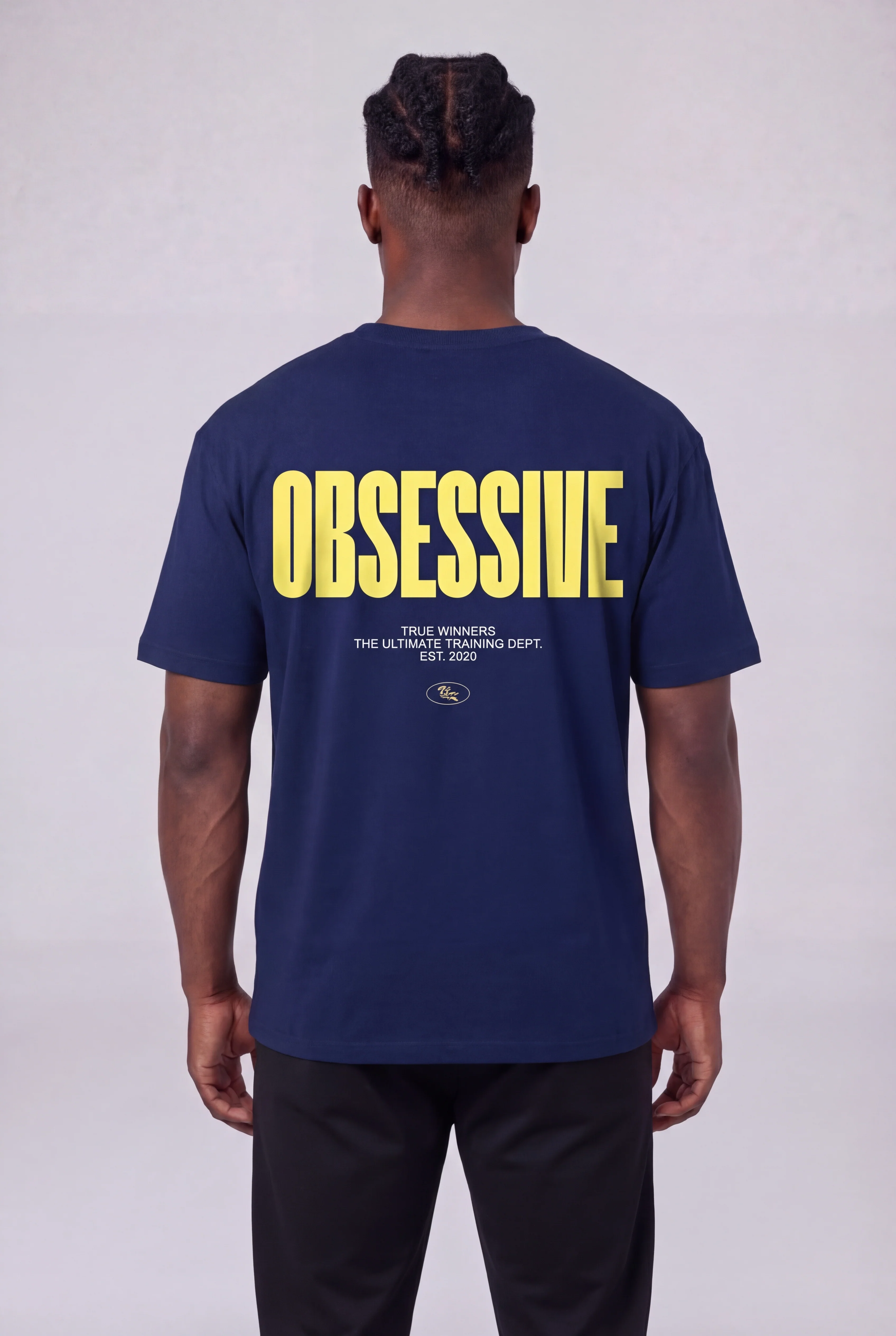 OBSESSIVE EST.2020 OVERSIZED T-SHIRT - DARK BLUE - Image 4